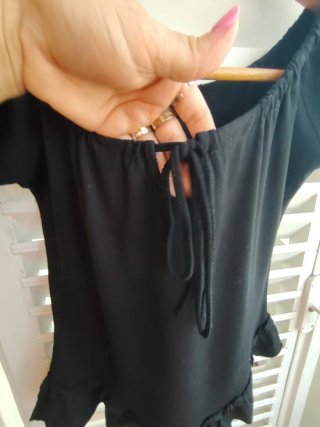 Top estivo donna nero taglia unica