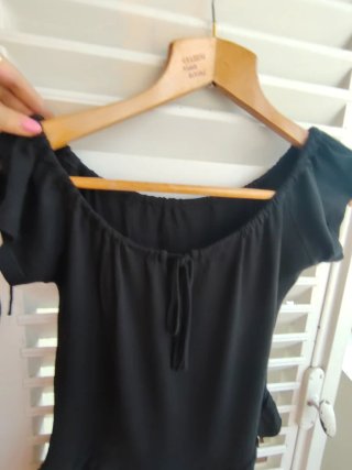 Top estivo donna nero taglia unica