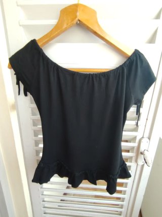 Top estivo donna nero taglia unica