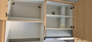 Muebles de cocina madera y metal