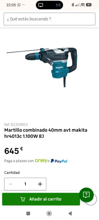 Martillo Makita HR4013C SDS MAX 1100W