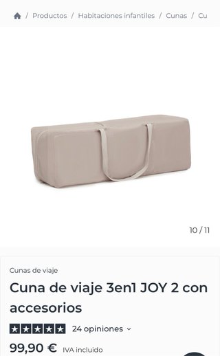 Cuna de viaje Kinderkraft JOY 2
