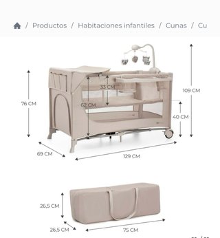 Cuna de viaje Kinderkraft JOY 2