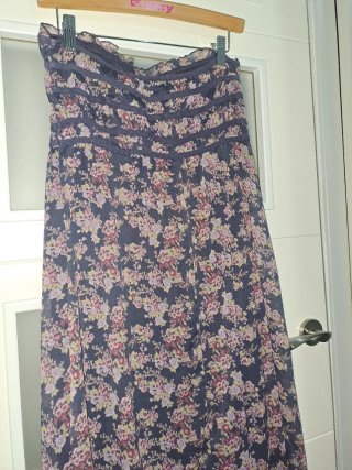 Vestido largo floral talla M