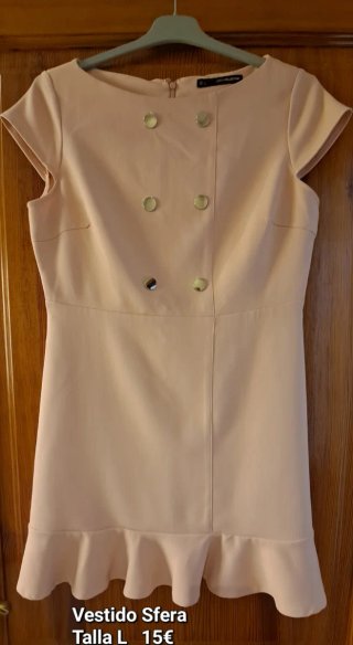Vestido Sfera rosa talla L