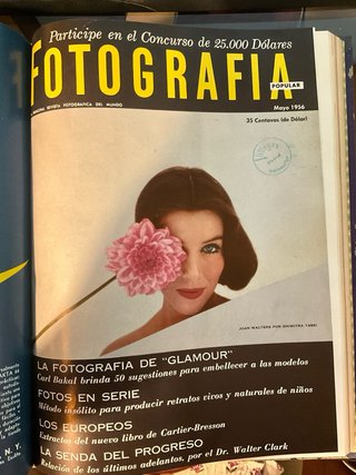Revistas fotografías 1955 y 1956. Encuadernadas.