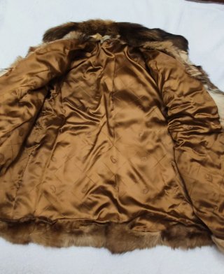 Abrigo de piel talla L