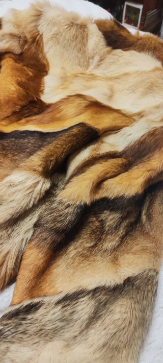 Abrigo de piel talla L