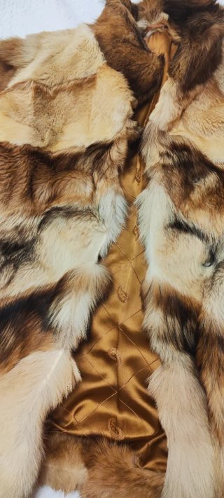 Abrigo de piel talla L