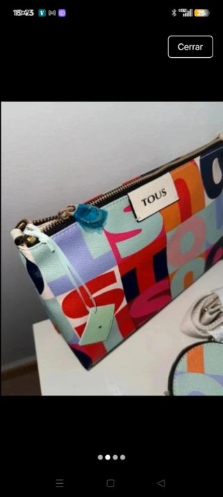 BOLSO Y Y MONEDERO TOUS MULTICOLOR NUEVOS