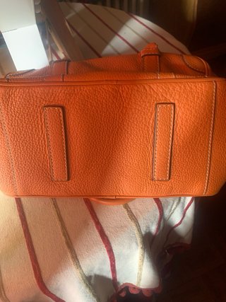 Bolso de mano Carolina Herrera Cuero Naranja