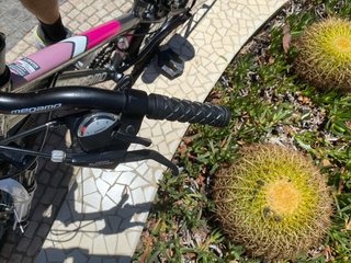 Bicicleta Megamo Gris y Rosa Casi Nueva