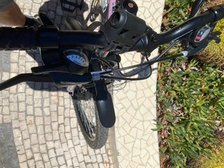 Bicicleta Megamo Gris y Rosa Casi Nueva