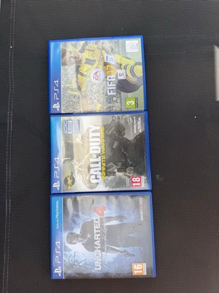 3 Juegos PS4: FIFA 17, Call of Duty, Uncharted 4