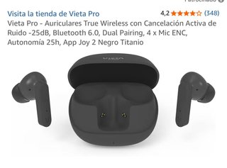 Auriculares Vieta Pro True Wireless Negro