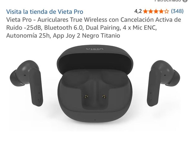 Auriculares Vieta Pro True Wireless Negro