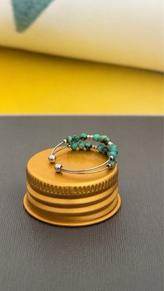 Anillo ajustable piedras turquesa