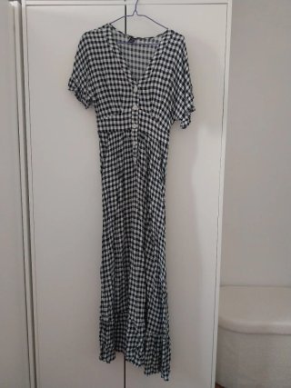 Vestido largo Vichy Talla S