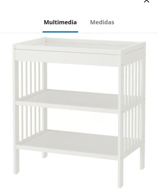 Cambiador Bebé Ikea Gulliver Blanco