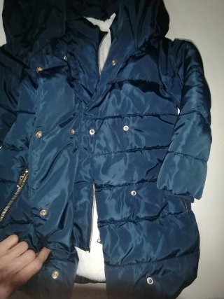 Cappottino elegante bambina blu