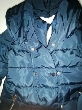 Cappottino elegante bambina blu