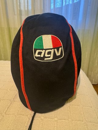 Casco de moto AGV blanco y amarillo