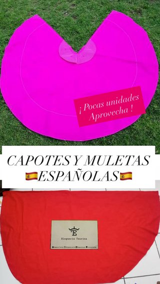 Articulos Taurinos Capotes,Muletas, Ayudados y mas