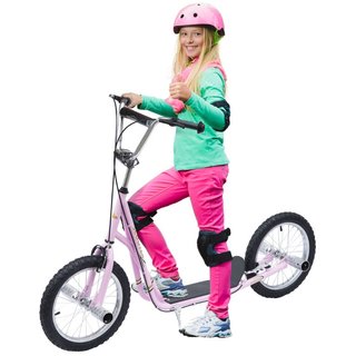 Kinderroller mit Luftreifen Kickscooter Scooter Tr