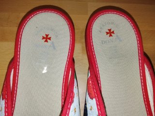 Zapatillas de casa con estampado de frutas