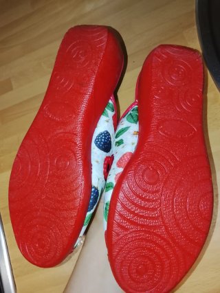 Zapatillas de casa con estampado de frutas