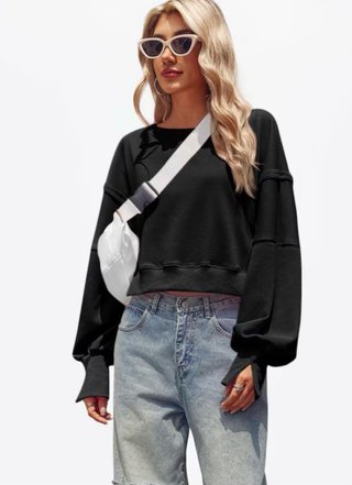Sudadera Imily Bela Negra Talla M