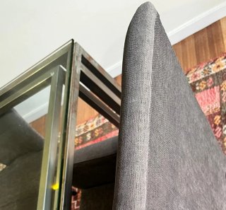 Sillas de comedor de tela y madera