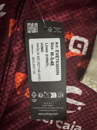 Maillot ALE Quebrantahuesos 2026 talla M