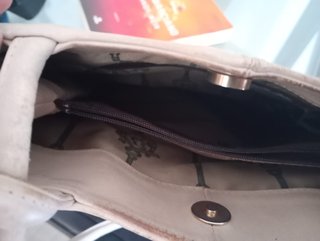 Bolso de piel Lardieri beige