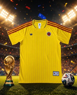 Camiseta Retro Adidas Colombia Talla M