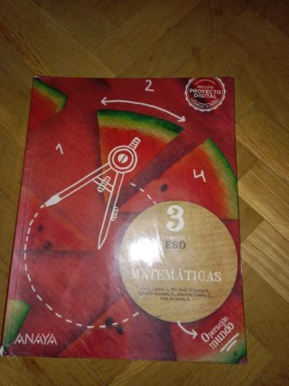 Libros Matemáticas 3 ESO ,1er trimestre,2do y 3ro