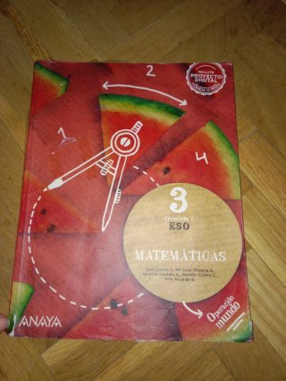 Libros Matemáticas 3 ESO ,1er trimestre,2do y 3ro