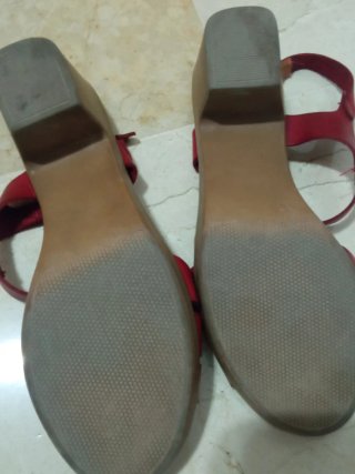 Sandalias Marila Piel burdeos Talla 39
