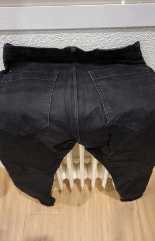 Vaqueros SIKSLIK negros rotos Talla L