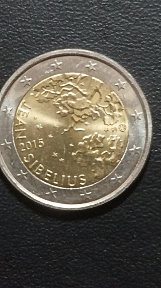 Moneda 2€ Finlandia 2015 Sibelius