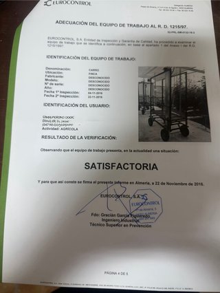 Venta de 2 carros de plataforma para invernadero
