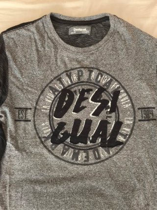 Camiseta Desigual Manga Larga Talla S Perf.estado.