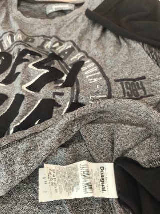 Camiseta Desigual Manga Larga Talla S Perf.estado.
