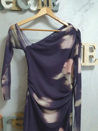Vestido Zara Morado Talla M