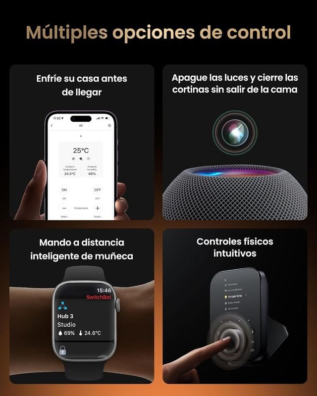 SwitchBot Hub 3 Matter Termómetro WiFi Bluetooth