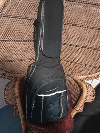 Funda guitarra acolchada, varios bolsillos