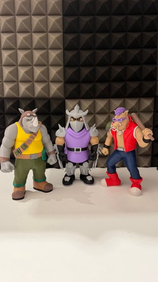 Bebop & Rocksteady TMNT Action Figures