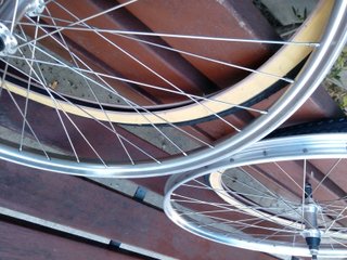 700 B freno varillas, bici antigua, ruedas nuevas