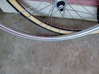 700 B freno varillas, bici antigua, ruedas nuevas