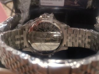 Reloj Maserati Sfida Plateado Nuevo